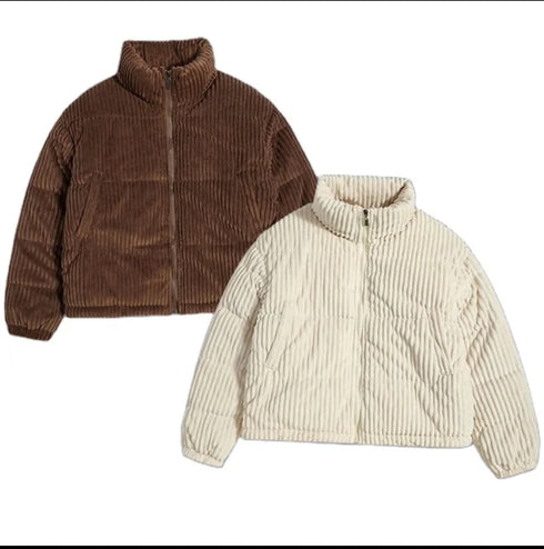 Corduroy Puffer Jacket